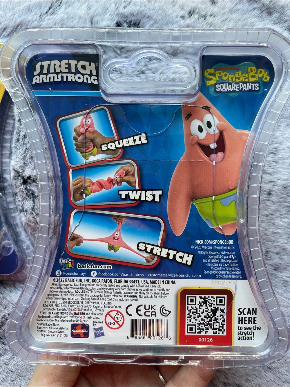 2pc LOT •STRETCH ARMSTRONG• SpongeBob SquarePants + Patrick Squish Toys >> NWT - Picture 7 of 14
